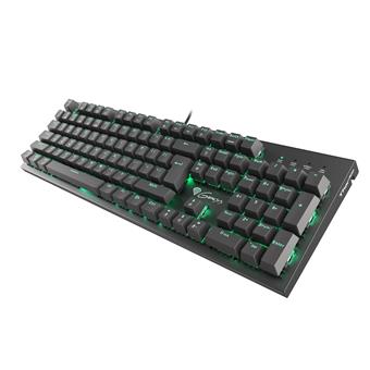 Mechanická klávesnice Genesis Thor 300, US layout, zelené podsvícení, Outemu Blue switch