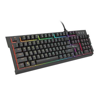 Hybridní mechanická klávesnice Genesis Thor 200 RGB, CZ/SK layout, 6-zónové podsvícení RGB, HUB