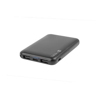 Natec Compact Power bank 5000mAh, černý, Type-C, micro USB