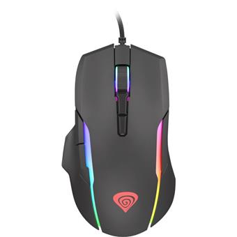 Tichá herní myš Genesis Xenon 220, RGB podsvícení + podložka
