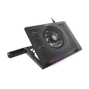 Chladící podložka pro NB Genesis Oxid 450 RGB do 15.6", hliníkové tělo