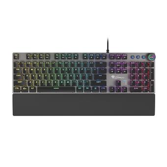 Genesis herní mechanická klávesnice THOR 400/RGB/Kailh Red/Drátová USB/US layout/Černá