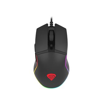 Genesis herní optická myš KRYPTON 220/RGB/6400 DPI/Herní/Optická/6 000 DPI/Drátová USB/Černá