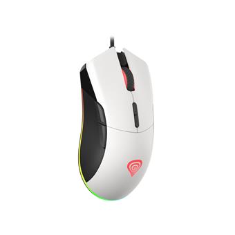 Genesis herná optická myš KRYPTON 290/RGB/6400 DPI/Herná/Optická/6 400 DPI/Drôtová USB/Biela