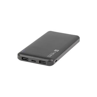Natec Trevi Slim Power bank 10 000mAh, černý, Type-C, micro USB