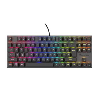 Genesis herní mechanická klávesnice THOR 303/TKL/RGB/Outemu Peach Silent/Drátová USB/US layout/Černá