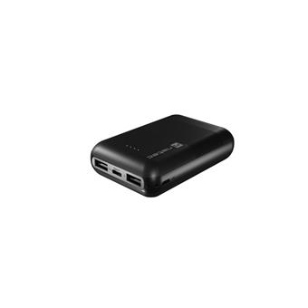NATEC powerbanka TREVI COMPACT 10000 mAh 2X USB-A + 1X USB-C, černá