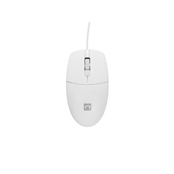 Natec optická myš RUFF 2/1 000 DPI/Kancelárska/Optická/1 000 DPI/Drôtová USB/Biela