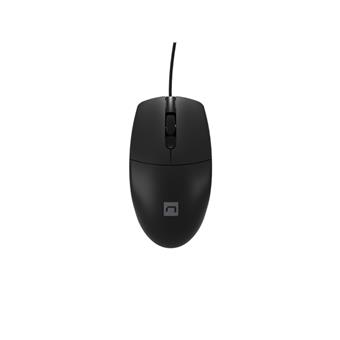 Natec optická myš RUFF 2/1 000 DPI/Kancelářská/Optická/1 000 DPI/Drátová USB/Černá