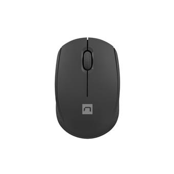 Myš Natec STORK/Kancelárska/Optická/1 600 DPI/Bezdrôtová USB/Čierna