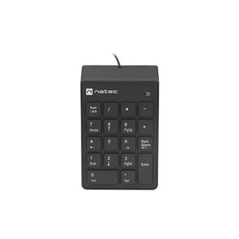Numerická klávesnice Natec GOBY 2/Drátová USB/Černá