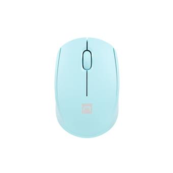 Myš Natec STORK/Kancelářská/Optická/1 600 DPI/Bezdrátová USB/Modrá