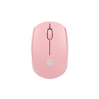 Myš Natec STORK/Kancelářská/Optická/1 600 DPI/Bezdrátová USB/Růžová