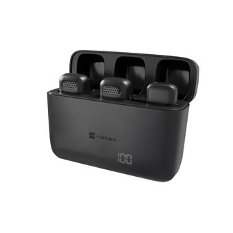 Mobilný bezdrôtový mikrofón Natec HOPPER LAVALIER USB-C, 2 KS