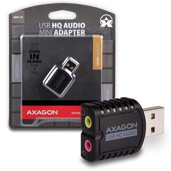 AXAGON USB2.0 - stereo HQ audio MINI adapter 96kHz