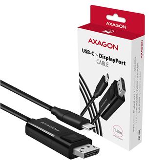 AXAGON RVC-DPC, USB-C -> DisplayPort redukce / kabel 1.8m, 4K/60Hz