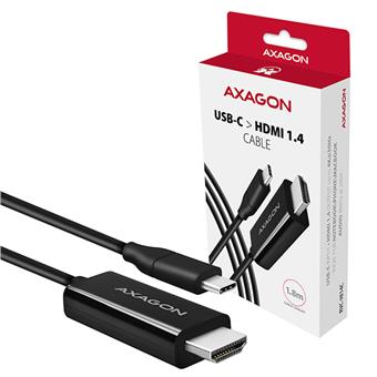 AXAGON RVC-HI14C, USB-C -> HDMI 1.4 redukce / kabel 1.8m, 4K/30Hz