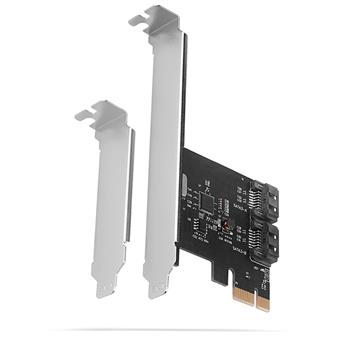 AXAGON PCES-SA2N, PCIe řadič - 2x interní SATA 6G port, ASM1061, SP & LP