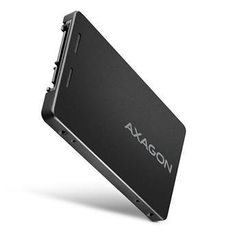 AXAGON RSS-M2B, SATA - M.2 SATA SSD, interní 2.5" ALU box, černý