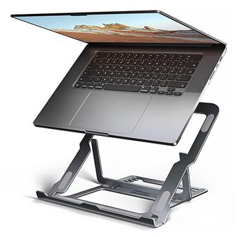AXAGON STND-LAG hliníkový stojan na notebook 10"-17.3" nastavitelná výška, šedý