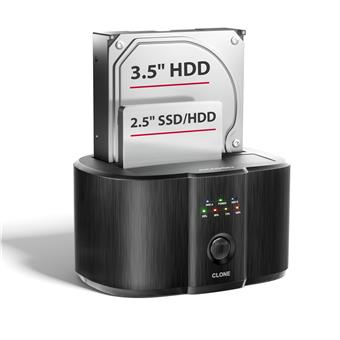 AXAGON ADSA-SC, USB-C 5Gbps dokovací stanice pro 2x SATA 6G 2.5"/3.5" SSD/HDD s funkcí klonování