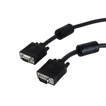 Gembird kabel prodlouž  mon  15M/15F VGA  3m stíněný extra, ferrity, BLACK