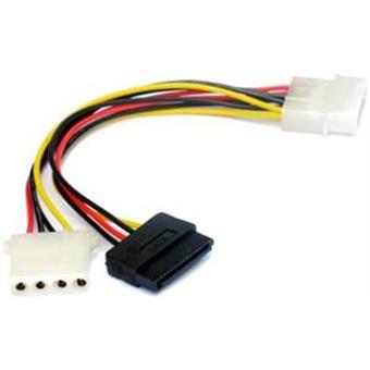 Kabel SATA napájecí 15cm 1x5,25 na 1x5,25 a 1xSATA