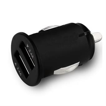 C-TECH Nabíječka USB do auta UCC-01, 2x USB, 2,4A, černá