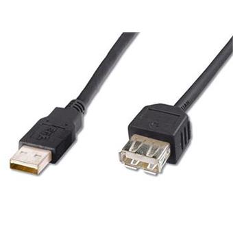 PremiumCord USB 2.0 kabel prodlužovací, A-A, 1m, černý