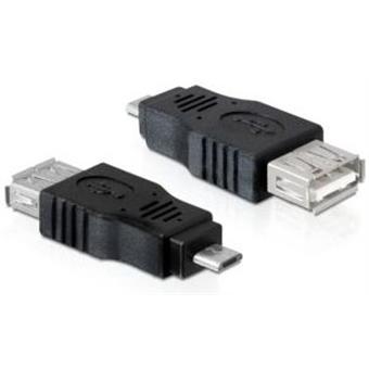 PremiumCord USB redukce A/female-MicroUSB/male