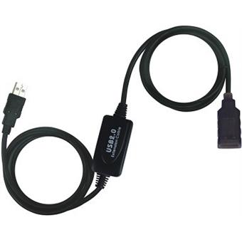 PremiumCord USB 2.0 repeater a predlžovací kábel A/M-A/F 10m