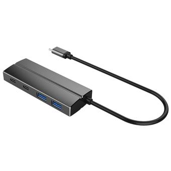 PremiumCord 10G SuperSpeed USB Hub Type C to 2 X USB 3.1 A + 2 X USB 3.1 C Aluminum