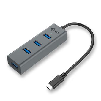 i-tec USB-C Metal 4-portový HUB, 4x USB 3.0