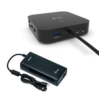 i-tec USB-C Dual Display Docking Station s Power Delivery 100W + i-tec Universal Charger 112W