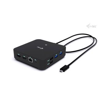 i-tec USB-C DP Dual HDMI Docking Station, Power Delivery 100W