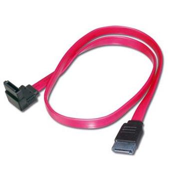 PremiumCord Kabel SATA 0,5m 1x90°+1x rovný