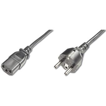 PremiumCord Kabel síťový 230V k počítači 2m , přímý konektor do zásuvky