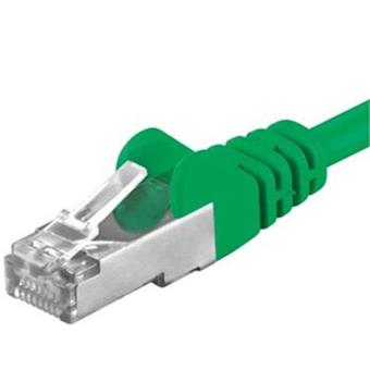 Premiumcord Patch kabel CAT6a S-FTP, RJ45-RJ45, AWG 26/7 3m, zelená