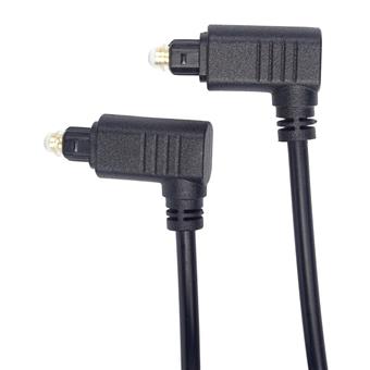 PremiumCord Kabel Toslink 90° - Toslink 90°, tloušťka kabelu:4.0mm, délka 1m