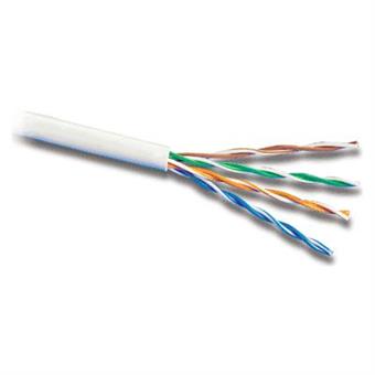 PremiumCord TP Kabel 4x2, drát UTP Cat5e AWG24,čistá měď 305m šedá