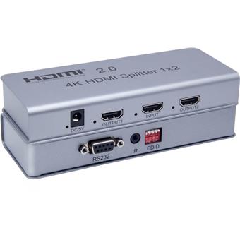 PremiumCord HDMI 2.0 splitter 1-2 porty, 4K x 2K/60Hz, FULL HD, 3D, repeater v setu