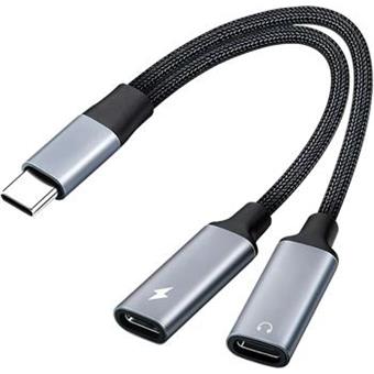 PremiumCord redukcia USB-C 2v1 pre audio a nabíjanie