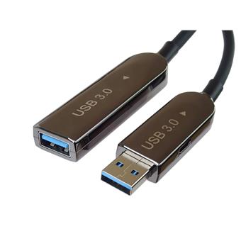 PremiumCord USB 3.0 + 2.0 AOC kabel A/M - A/F 10m