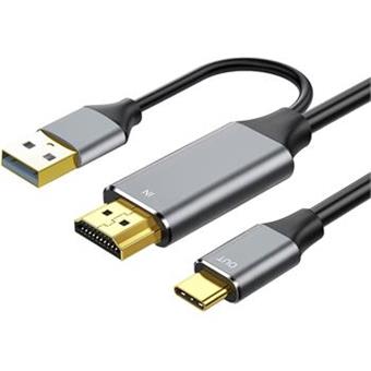 PremiumCord HDMI2.0 na USB-C kabel pro monitory,2m