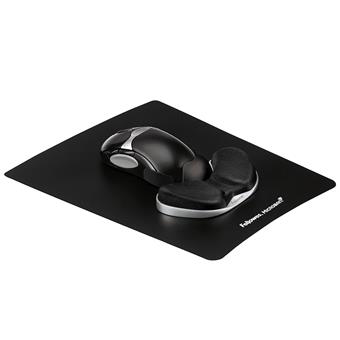 Podložka pod myš a zápěstí Fellowes Palm Health-V pěnová Lycra černá