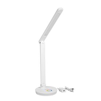 Platinet PDL400RGBW stolná LED lampa 12W stmievateľná, dotykové ovládanie, USB port, biela