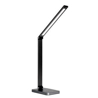 Platinet PDL888B stolná LED lampa 10W stmievateľná, dotykové ovládanie, bezdrôtové nabíjanie, USB port,