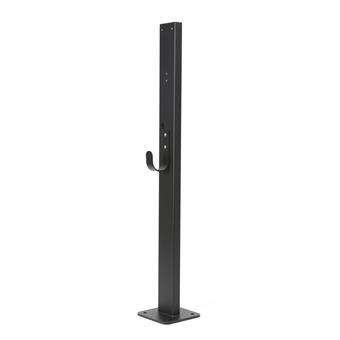 Platinet univerzálny stojan PEVSTAND pre Wallboxy, pozink, držiak kábla, 120cm, čierna