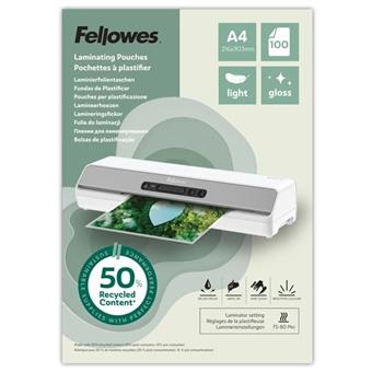 Laminovací fólie Fellowes A4 80 mic z recyklovaného materiálu (50%), matné