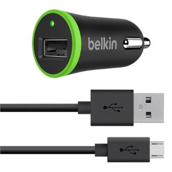 BELKIN autonabíječka - microUSB kabel, 12W/2.4 A,